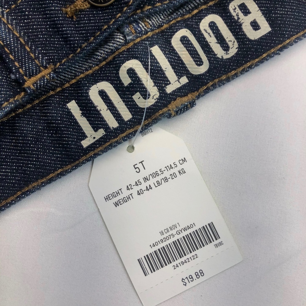 Crazy 8 Baby Boys Dark Wash Bootcut Denim Jeans - Picture 7 of 7